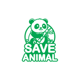 Road Awareness Save Animals Emblem